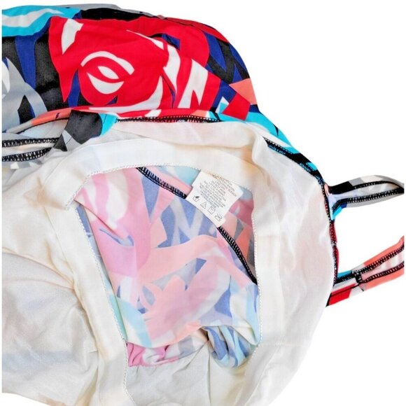 Multi-Color Floral TANKINI Top Swim Bathing Suit Underwire size 12 - Picture 4 of 4